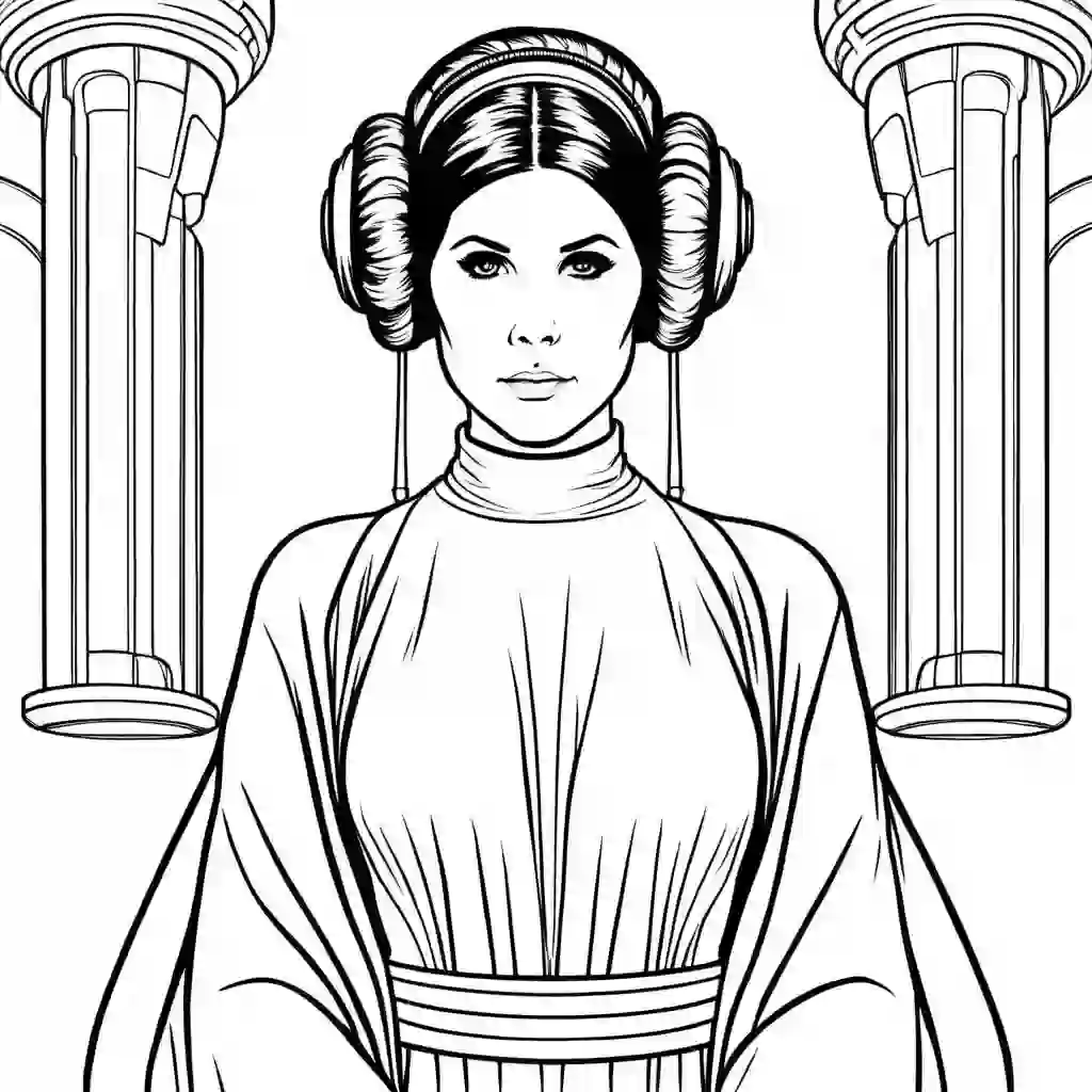 Princess Leia coloring pages